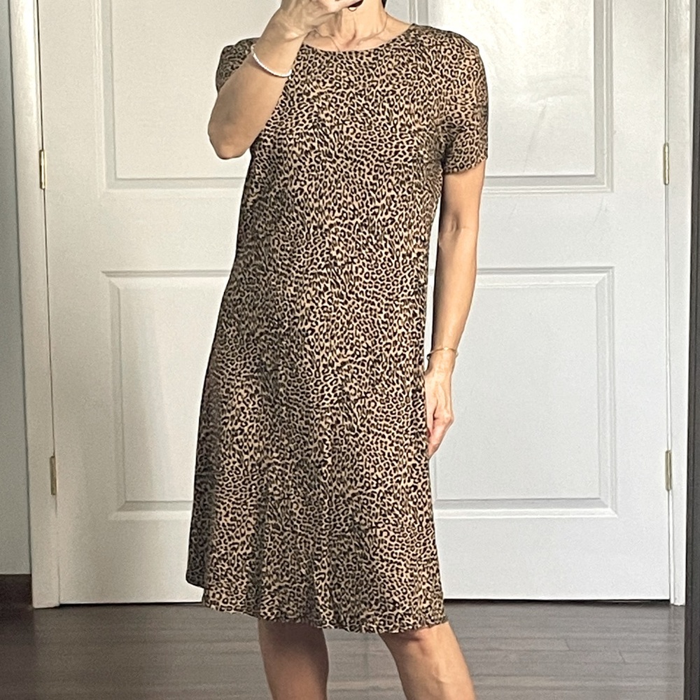 Carol Little Leopard Print Dress size 4 - Picture 2 of 12